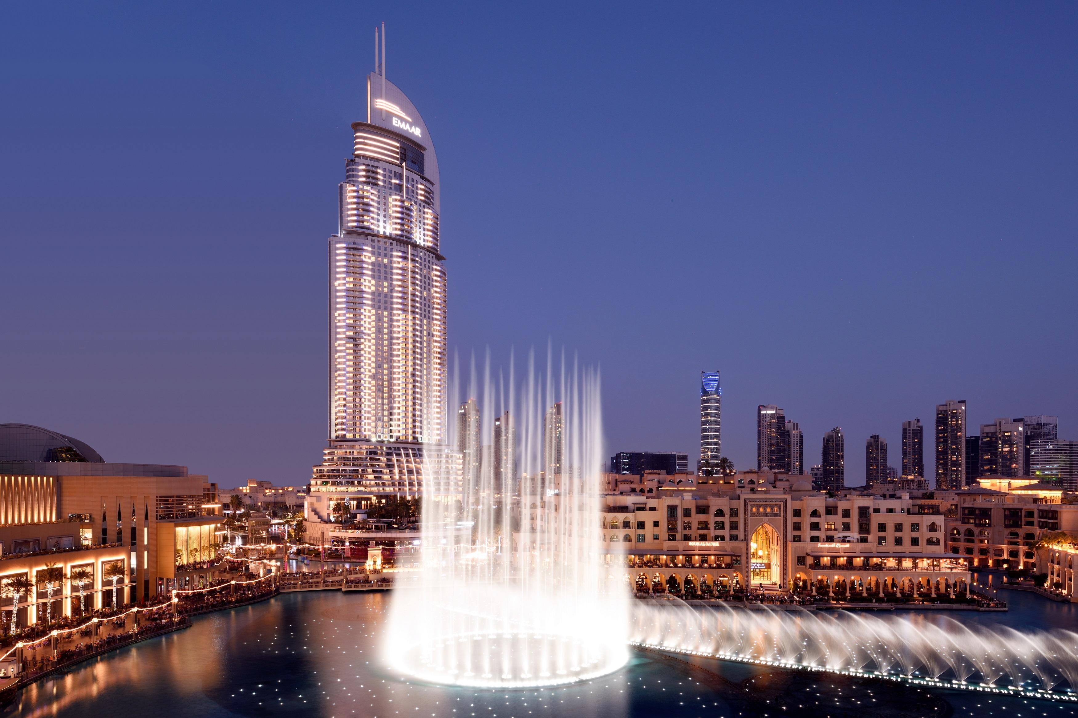 Hotel Address Downtown Dubai Esterno foto The Dubai Fountain